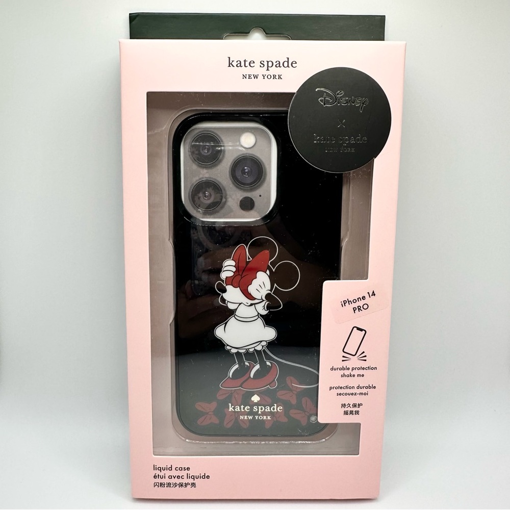 Kate Spade x Disney Minnie Bow Resin iPhone 14 Pro Case